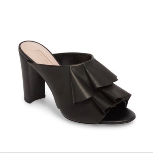 AVEC LES FILLES MALLORY LEATHER HEELS-VELVET - Picture 4 of 8